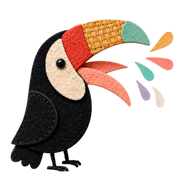 Tucán mascota de Bungaló